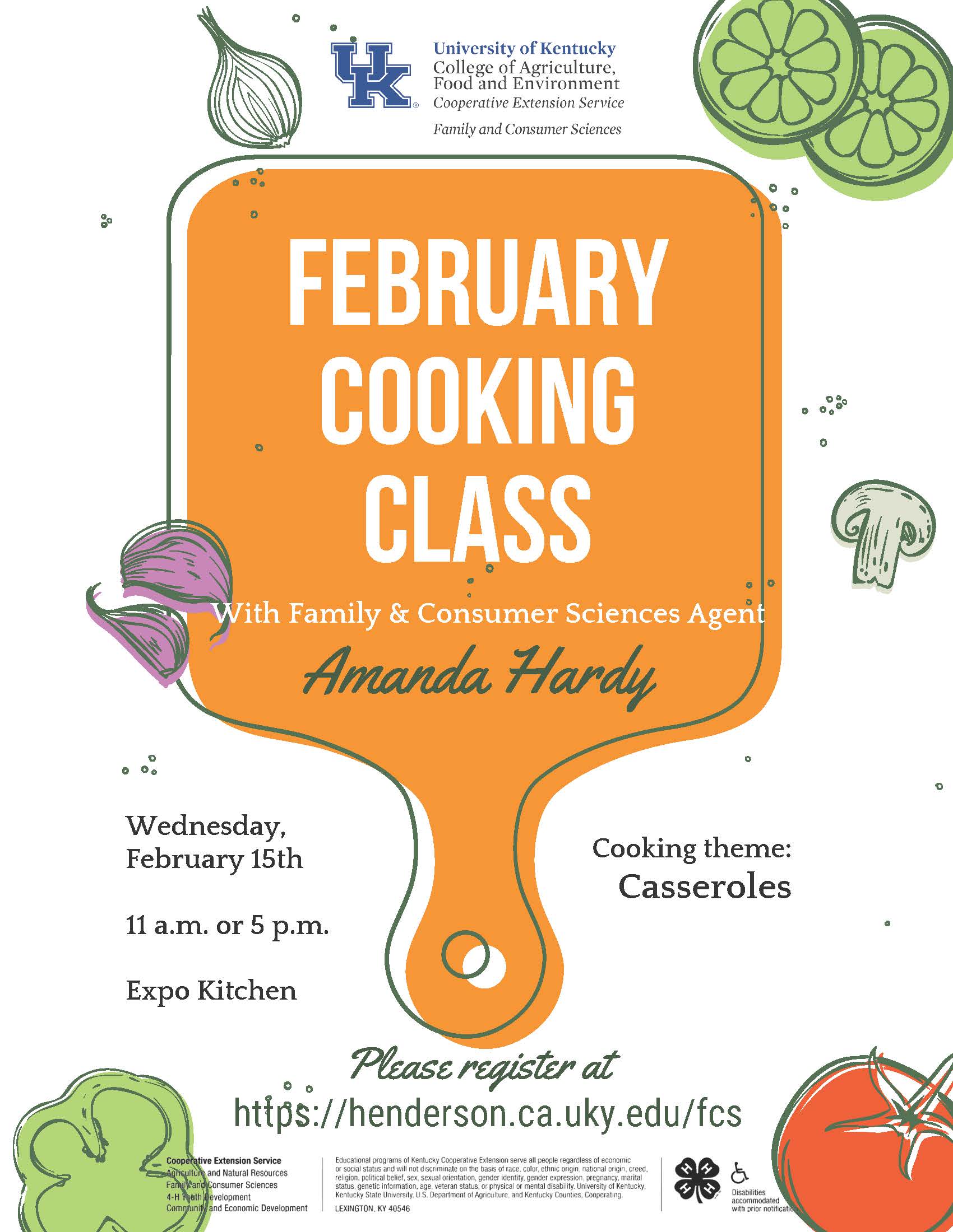 February Cooking Class