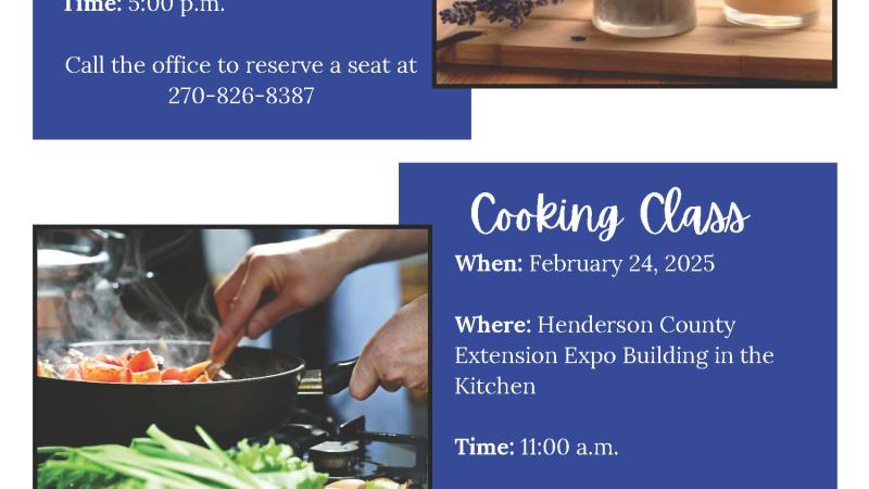 Craft & Cooking Classes in February