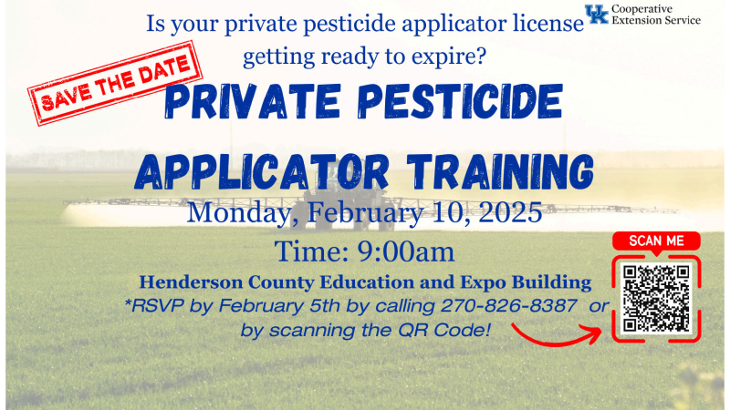 Private Pesticide Applicator Training