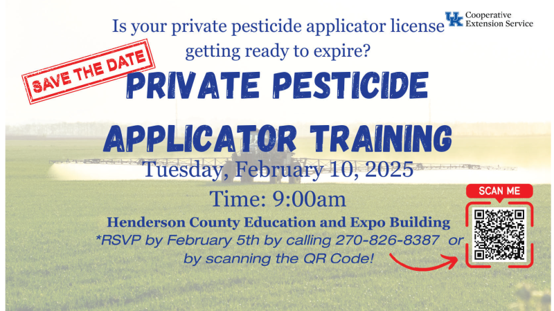 Private Pesticide Applicator Training